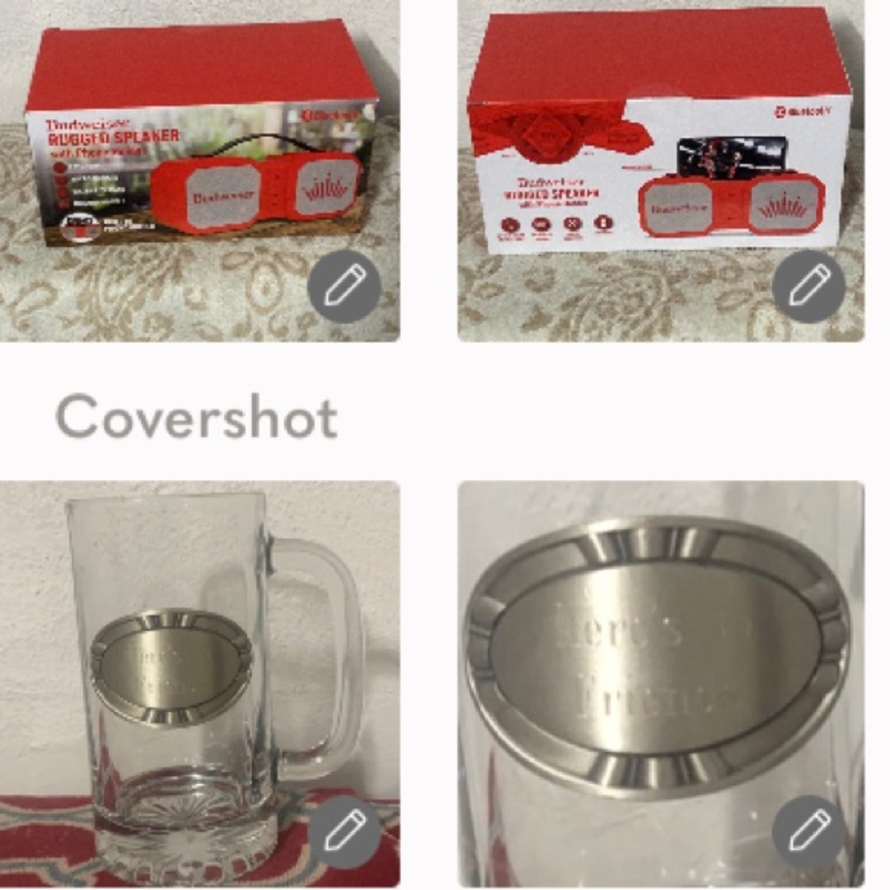 BUDWEISER Speaker NIB+Here’s to Friends🍺6x5W”